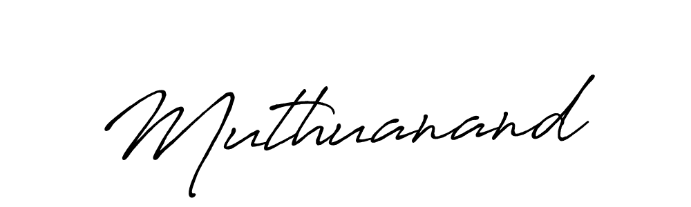 You should practise on your own different ways (Antro_Vectra_Bolder) to write your name (Muthuanand) in signature. don't let someone else do it for you. Muthuanand signature style 7 images and pictures png