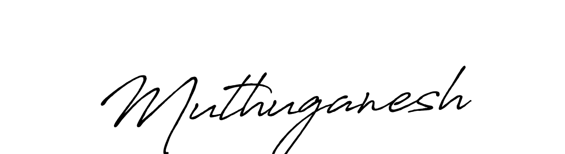 How to make Muthuganesh signature? Antro_Vectra_Bolder is a professional autograph style. Create handwritten signature for Muthuganesh name. Muthuganesh signature style 7 images and pictures png