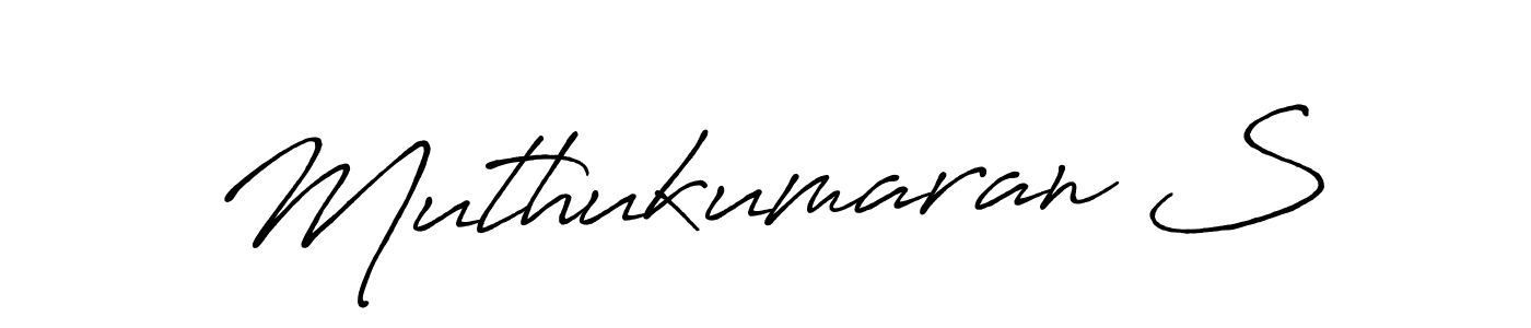 Create a beautiful signature design for name Muthukumaran S. With this signature (Antro_Vectra_Bolder) fonts, you can make a handwritten signature for free. Muthukumaran S signature style 7 images and pictures png