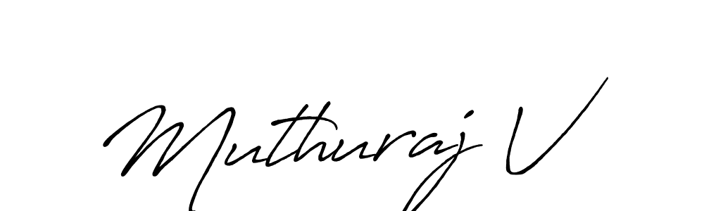 Also You can easily find your signature by using the search form. We will create Muthuraj V name handwritten signature images for you free of cost using Antro_Vectra_Bolder sign style. Muthuraj V signature style 7 images and pictures png