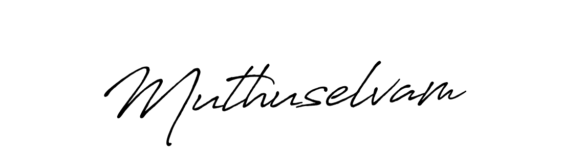 How to make Muthuselvam name signature. Use Antro_Vectra_Bolder style for creating short signs online. This is the latest handwritten sign. Muthuselvam signature style 7 images and pictures png