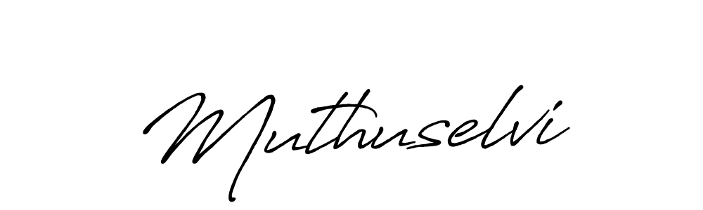 How to make Muthuselvi name signature. Use Antro_Vectra_Bolder style for creating short signs online. This is the latest handwritten sign. Muthuselvi signature style 7 images and pictures png