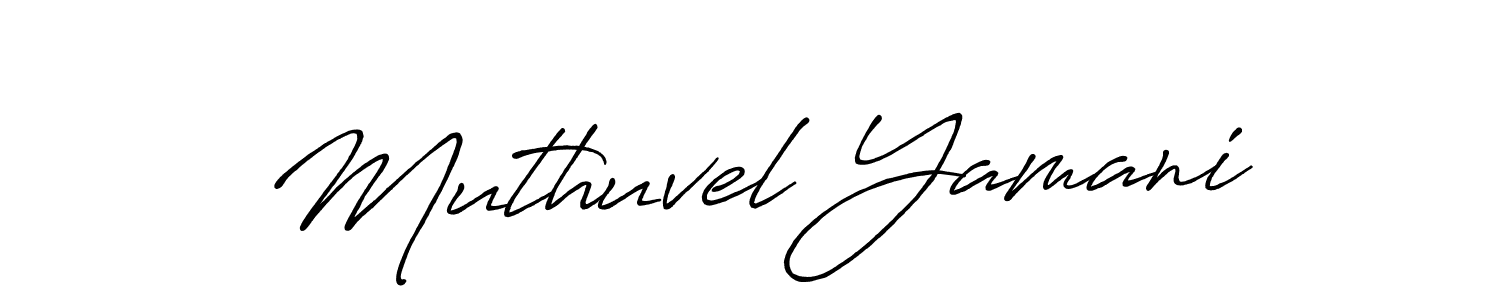 Similarly Antro_Vectra_Bolder is the best handwritten signature design. Signature creator online .You can use it as an online autograph creator for name Muthuvel Yamani. Muthuvel Yamani signature style 7 images and pictures png