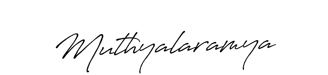 Create a beautiful signature design for name Muthyalaramya. With this signature (Antro_Vectra_Bolder) fonts, you can make a handwritten signature for free. Muthyalaramya signature style 7 images and pictures png