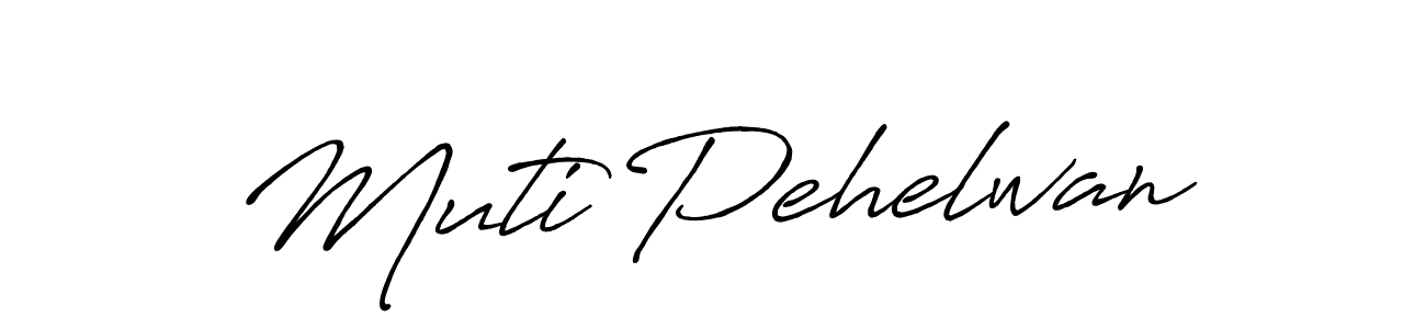 Muti Pehelwan stylish signature style. Best Handwritten Sign (Antro_Vectra_Bolder) for my name. Handwritten Signature Collection Ideas for my name Muti Pehelwan. Muti Pehelwan signature style 7 images and pictures png