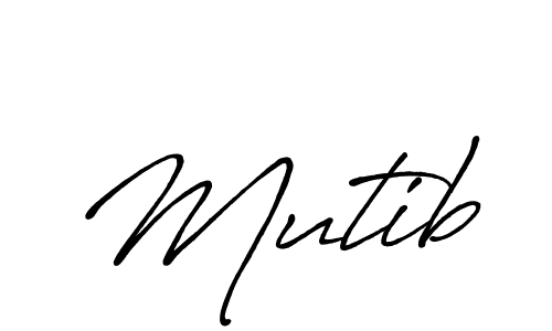 Design your own signature with our free online signature maker. With this signature software, you can create a handwritten (Antro_Vectra_Bolder) signature for name Mutib. Mutib signature style 7 images and pictures png