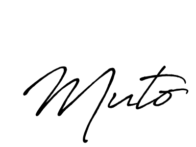 if you are searching for the best signature style for your name Muto. so please give up your signature search. here we have designed multiple signature styles  using Antro_Vectra_Bolder. Muto signature style 7 images and pictures png