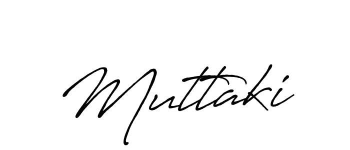 Create a beautiful signature design for name Muttaki. With this signature (Antro_Vectra_Bolder) fonts, you can make a handwritten signature for free. Muttaki signature style 7 images and pictures png