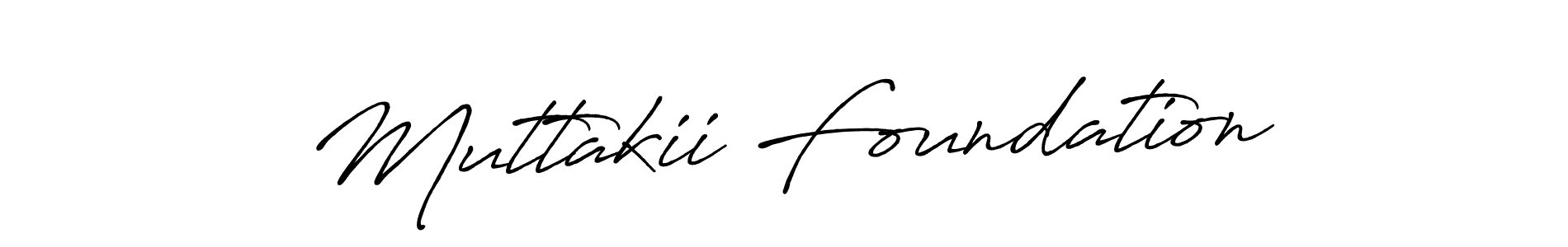 You should practise on your own different ways (Antro_Vectra_Bolder) to write your name (Muttakii Foundation) in signature. don't let someone else do it for you. Muttakii Foundation signature style 7 images and pictures png