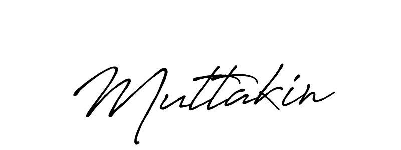 How to make Muttakin name signature. Use Antro_Vectra_Bolder style for creating short signs online. This is the latest handwritten sign. Muttakin signature style 7 images and pictures png