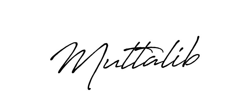 Also You can easily find your signature by using the search form. We will create Muttalib name handwritten signature images for you free of cost using Antro_Vectra_Bolder sign style. Muttalib signature style 7 images and pictures png