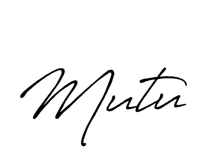 if you are searching for the best signature style for your name Mutu. so please give up your signature search. here we have designed multiple signature styles  using Antro_Vectra_Bolder. Mutu signature style 7 images and pictures png