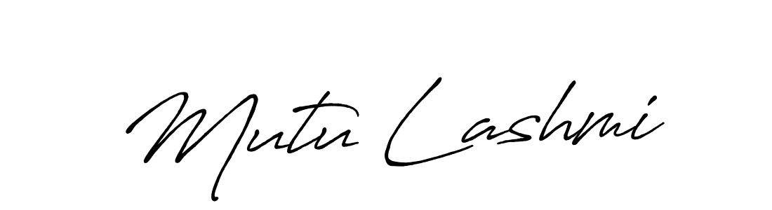 Also You can easily find your signature by using the search form. We will create Mutu Lashmi name handwritten signature images for you free of cost using Antro_Vectra_Bolder sign style. Mutu Lashmi signature style 7 images and pictures png