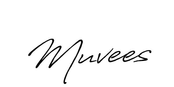 How to make Muvees signature? Antro_Vectra_Bolder is a professional autograph style. Create handwritten signature for Muvees name. Muvees signature style 7 images and pictures png