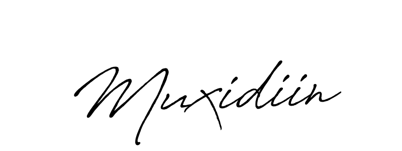 Use a signature maker to create a handwritten signature online. With this signature software, you can design (Antro_Vectra_Bolder) your own signature for name Muxidiin. Muxidiin signature style 7 images and pictures png