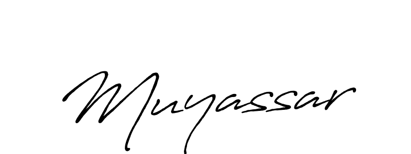 Design your own signature with our free online signature maker. With this signature software, you can create a handwritten (Antro_Vectra_Bolder) signature for name Muyassar. Muyassar signature style 7 images and pictures png