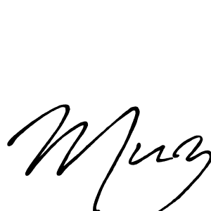 How to make Muz name signature. Use Antro_Vectra_Bolder style for creating short signs online. This is the latest handwritten sign. Muz signature style 7 images and pictures png