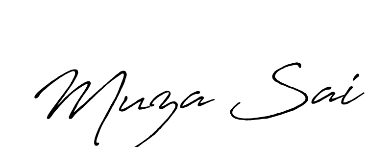 Muza Sai stylish signature style. Best Handwritten Sign (Antro_Vectra_Bolder) for my name. Handwritten Signature Collection Ideas for my name Muza Sai. Muza Sai signature style 7 images and pictures png