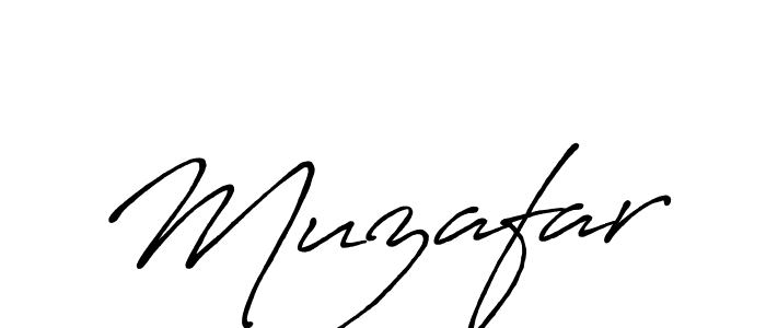 Make a beautiful signature design for name Muzafar. With this signature (Antro_Vectra_Bolder) style, you can create a handwritten signature for free. Muzafar signature style 7 images and pictures png