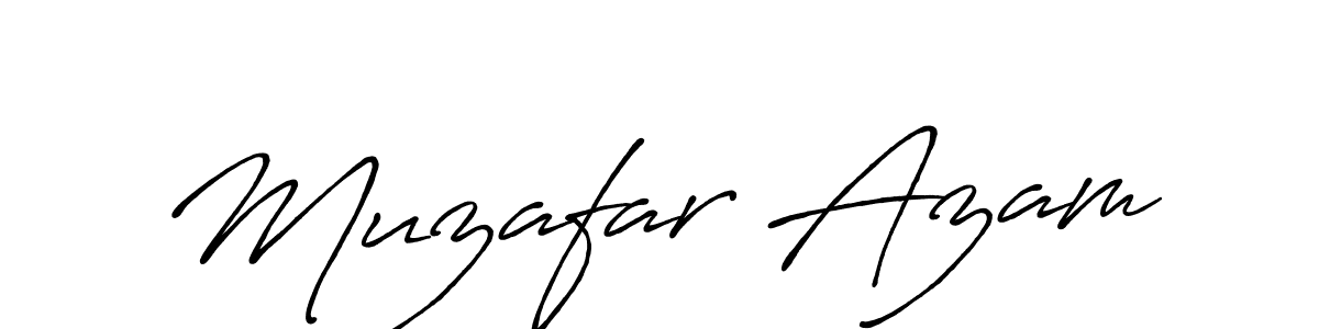 Also we have Muzafar Azam name is the best signature style. Create professional handwritten signature collection using Antro_Vectra_Bolder autograph style. Muzafar Azam signature style 7 images and pictures png