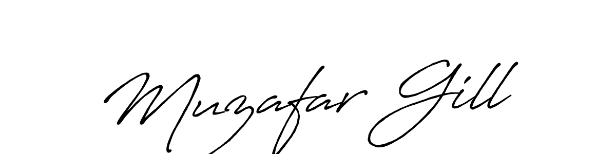It looks lik you need a new signature style for name Muzafar Gill. Design unique handwritten (Antro_Vectra_Bolder) signature with our free signature maker in just a few clicks. Muzafar Gill signature style 7 images and pictures png