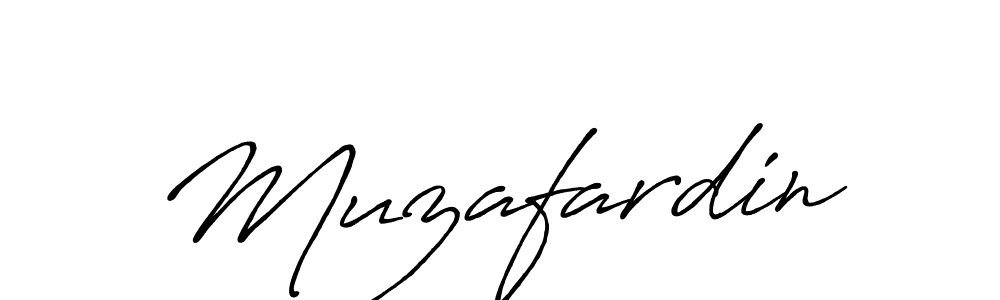 How to make Muzafardin signature? Antro_Vectra_Bolder is a professional autograph style. Create handwritten signature for Muzafardin name. Muzafardin signature style 7 images and pictures png