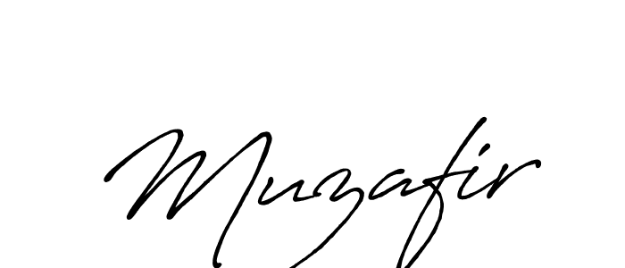 How to make Muzafir name signature. Use Antro_Vectra_Bolder style for creating short signs online. This is the latest handwritten sign. Muzafir signature style 7 images and pictures png