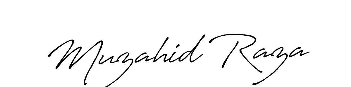 How to make Muzahid Raza signature? Antro_Vectra_Bolder is a professional autograph style. Create handwritten signature for Muzahid Raza name. Muzahid Raza signature style 7 images and pictures png