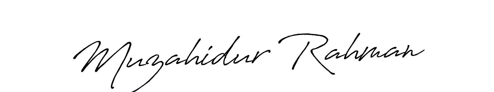 Antro_Vectra_Bolder is a professional signature style that is perfect for those who want to add a touch of class to their signature. It is also a great choice for those who want to make their signature more unique. Get Muzahidur Rahman name to fancy signature for free. Muzahidur Rahman signature style 7 images and pictures png