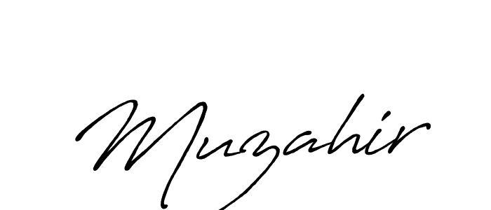 Also You can easily find your signature by using the search form. We will create Muzahir name handwritten signature images for you free of cost using Antro_Vectra_Bolder sign style. Muzahir signature style 7 images and pictures png