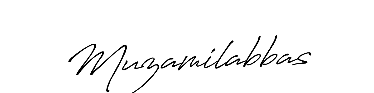 How to make Muzamilabbas name signature. Use Antro_Vectra_Bolder style for creating short signs online. This is the latest handwritten sign. Muzamilabbas signature style 7 images and pictures png