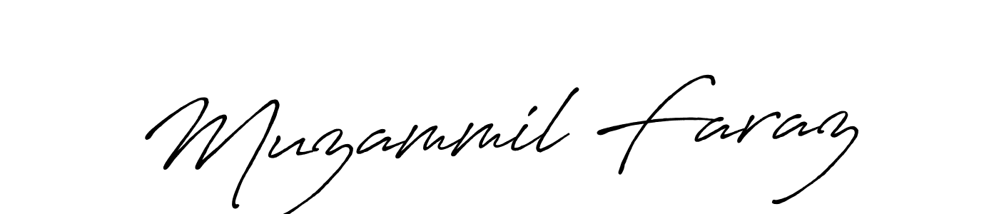 Use a signature maker to create a handwritten signature online. With this signature software, you can design (Antro_Vectra_Bolder) your own signature for name Muzammil Faraz. Muzammil Faraz signature style 7 images and pictures png