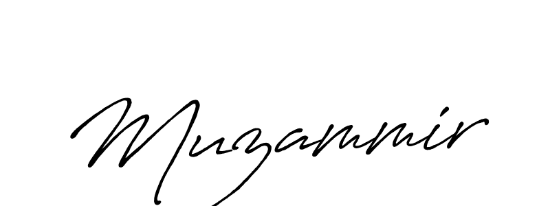 Make a beautiful signature design for name Muzammir. With this signature (Antro_Vectra_Bolder) style, you can create a handwritten signature for free. Muzammir signature style 7 images and pictures png