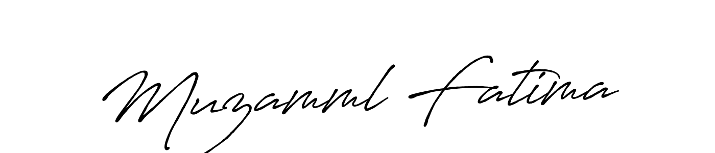 It looks lik you need a new signature style for name Muzamml Fatima. Design unique handwritten (Antro_Vectra_Bolder) signature with our free signature maker in just a few clicks. Muzamml Fatima signature style 7 images and pictures png