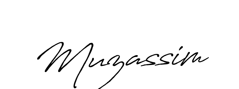Create a beautiful signature design for name Muzassim. With this signature (Antro_Vectra_Bolder) fonts, you can make a handwritten signature for free. Muzassim signature style 7 images and pictures png