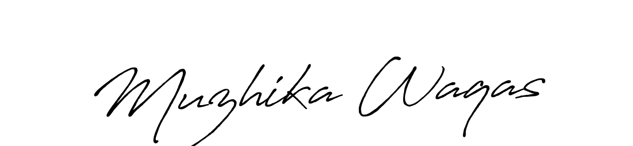 Similarly Antro_Vectra_Bolder is the best handwritten signature design. Signature creator online .You can use it as an online autograph creator for name Muzhika Waqas. Muzhika Waqas signature style 7 images and pictures png