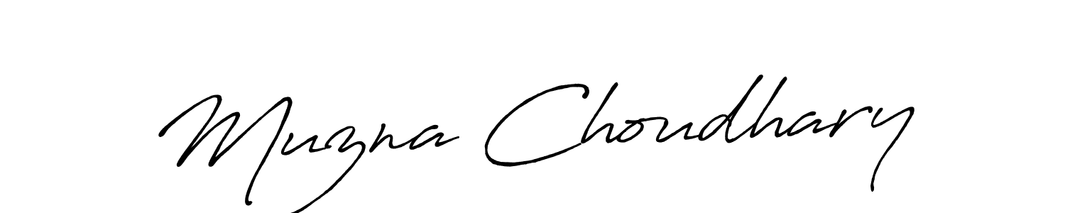 It looks lik you need a new signature style for name Muzna Choudhary. Design unique handwritten (Antro_Vectra_Bolder) signature with our free signature maker in just a few clicks. Muzna Choudhary signature style 7 images and pictures png