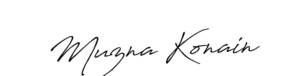 Best and Professional Signature Style for Muzna Konain. Antro_Vectra_Bolder Best Signature Style Collection. Muzna Konain signature style 7 images and pictures png