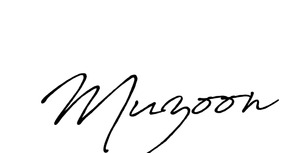 How to make Muzoon name signature. Use Antro_Vectra_Bolder style for creating short signs online. This is the latest handwritten sign. Muzoon signature style 7 images and pictures png