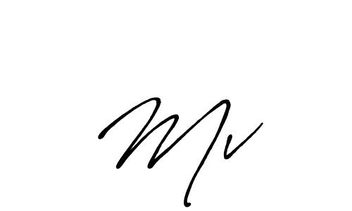 Make a beautiful signature design for name Mv…. With this signature (Antro_Vectra_Bolder) style, you can create a handwritten signature for free. Mv… signature style 7 images and pictures png