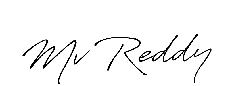 How to Draw Mv Reddy signature style? Antro_Vectra_Bolder is a latest design signature styles for name Mv Reddy. Mv Reddy signature style 7 images and pictures png