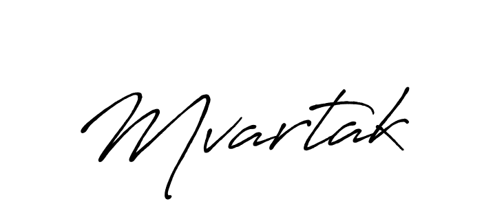 Use a signature maker to create a handwritten signature online. With this signature software, you can design (Antro_Vectra_Bolder) your own signature for name Mvartak. Mvartak signature style 7 images and pictures png