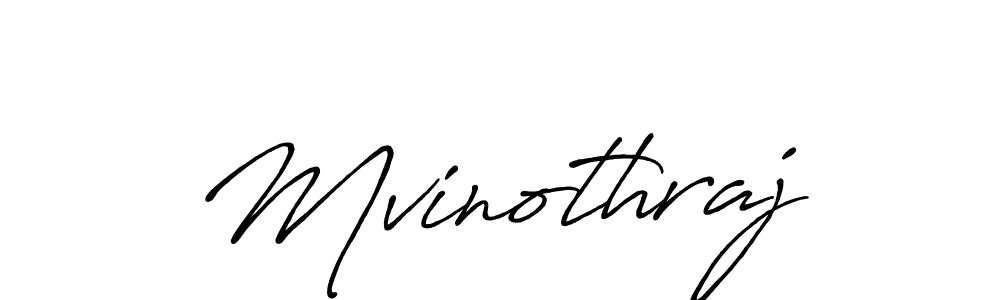 Design your own signature with our free online signature maker. With this signature software, you can create a handwritten (Antro_Vectra_Bolder) signature for name Mvinothraj. Mvinothraj signature style 7 images and pictures png