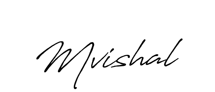 Design your own signature with our free online signature maker. With this signature software, you can create a handwritten (Antro_Vectra_Bolder) signature for name Mvishal. Mvishal signature style 7 images and pictures png