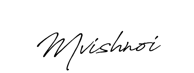 Also You can easily find your signature by using the search form. We will create Mvishnoi name handwritten signature images for you free of cost using Antro_Vectra_Bolder sign style. Mvishnoi signature style 7 images and pictures png