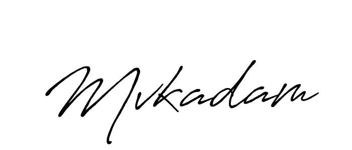 It looks lik you need a new signature style for name Mvkadam. Design unique handwritten (Antro_Vectra_Bolder) signature with our free signature maker in just a few clicks. Mvkadam signature style 7 images and pictures png