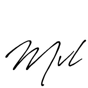 Create a beautiful signature design for name Mvl. With this signature (Antro_Vectra_Bolder) fonts, you can make a handwritten signature for free. Mvl signature style 7 images and pictures png