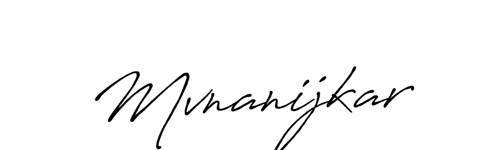 Also You can easily find your signature by using the search form. We will create Mvnanijkar name handwritten signature images for you free of cost using Antro_Vectra_Bolder sign style. Mvnanijkar signature style 7 images and pictures png