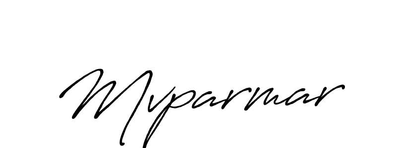 It looks lik you need a new signature style for name Mvparmar. Design unique handwritten (Antro_Vectra_Bolder) signature with our free signature maker in just a few clicks. Mvparmar signature style 7 images and pictures png