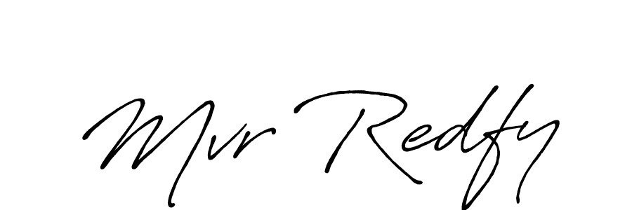 Design your own signature with our free online signature maker. With this signature software, you can create a handwritten (Antro_Vectra_Bolder) signature for name Mvr Redfy. Mvr Redfy signature style 7 images and pictures png